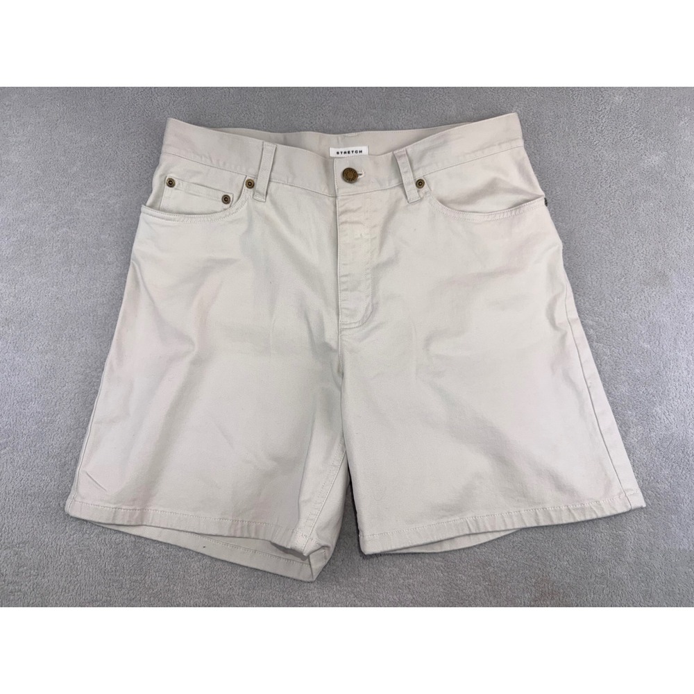 Jones Sport Size 8 Womens Khaki Beige Stretch Twill Chino Shorts 5Pocket Classic